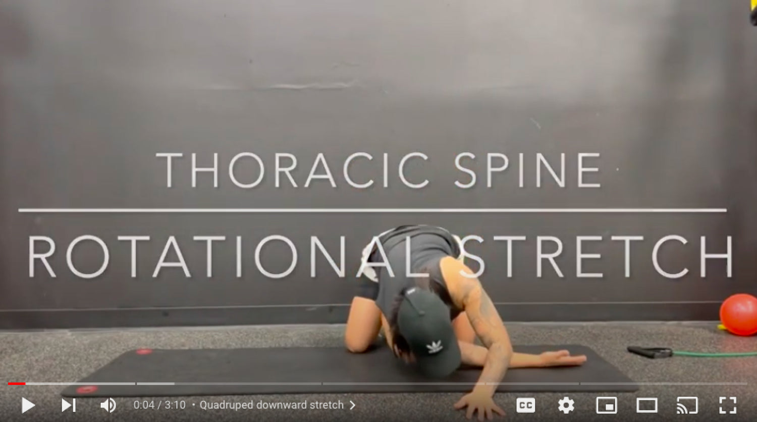 Thoracic rotational stretch